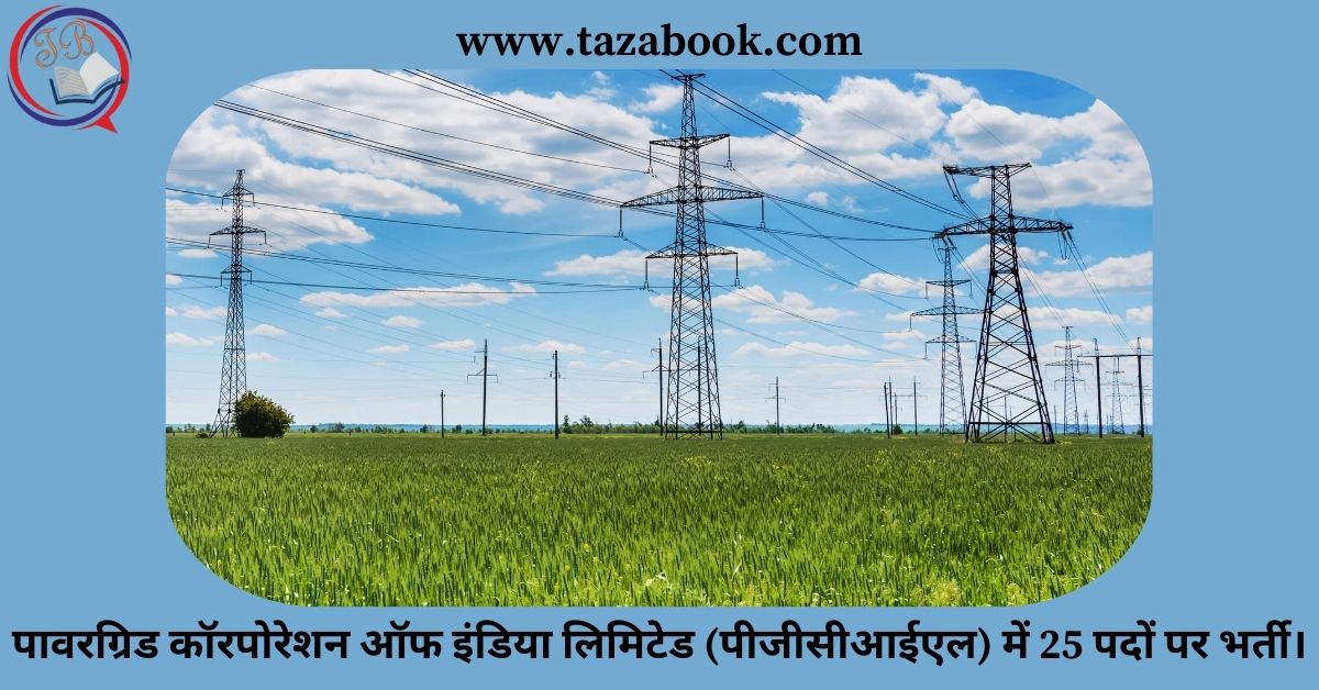 पावरग्रिड कॉरपोरेशन ऑफ इंडिया लिमिटेड (पीजीसीआईएल) में 25 पदों पर भर्ती।