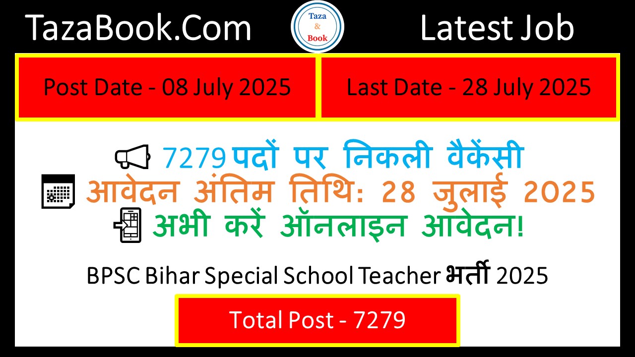 BPSC Bihar Special School Teacher भर्ती 2025