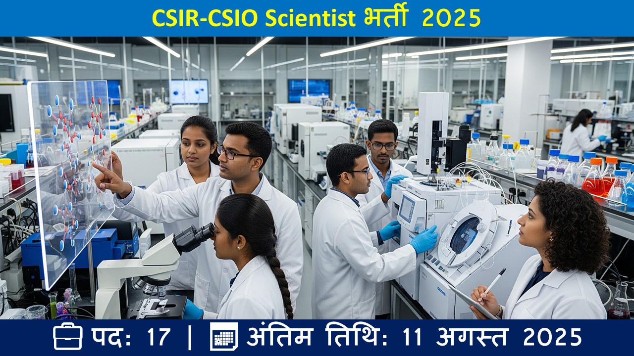 CSIR-CSIO Scientist भर्ती 2025