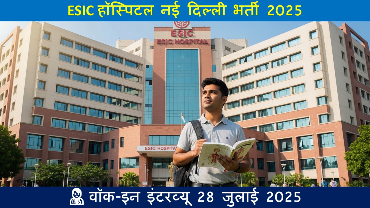 ESIC हॉस्पिटल नई दिल्ली भर्ती 2025