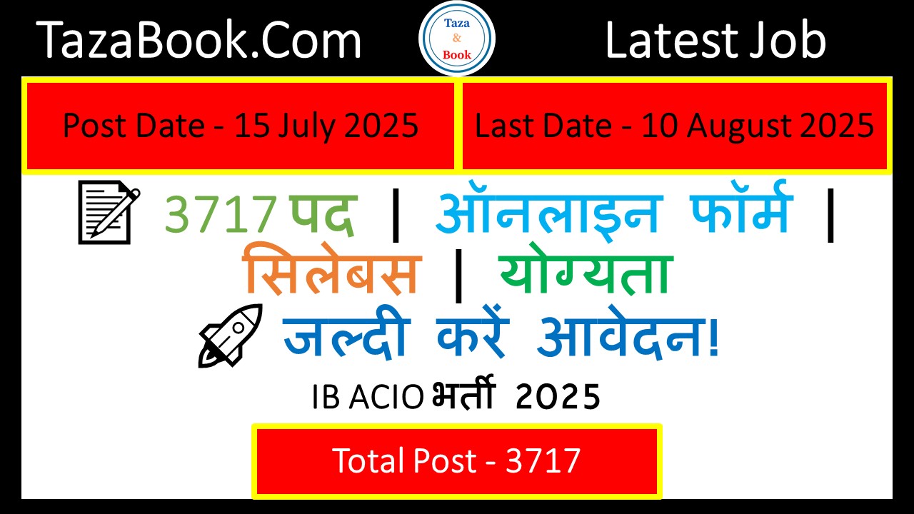 IB ACIO भर्ती 2025