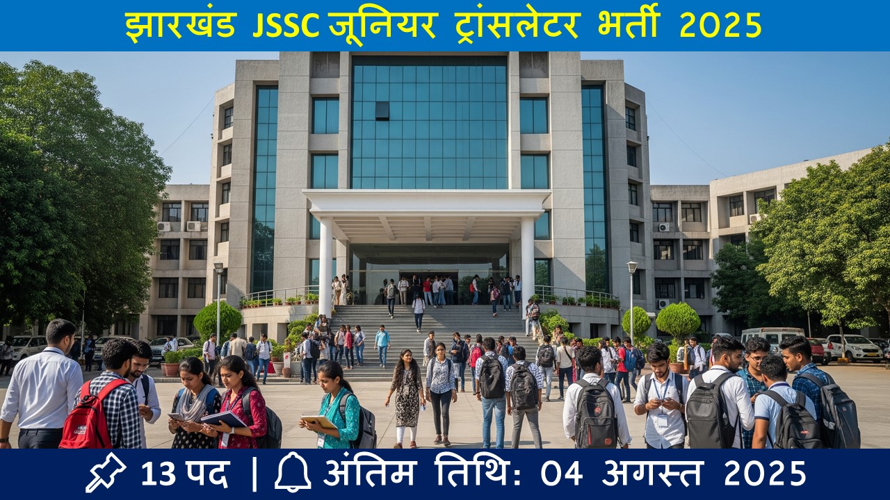 JSSC Junior Translator Bharti 2025