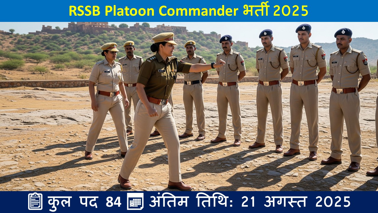 RSSB Platoon Commander भर्ती 2025