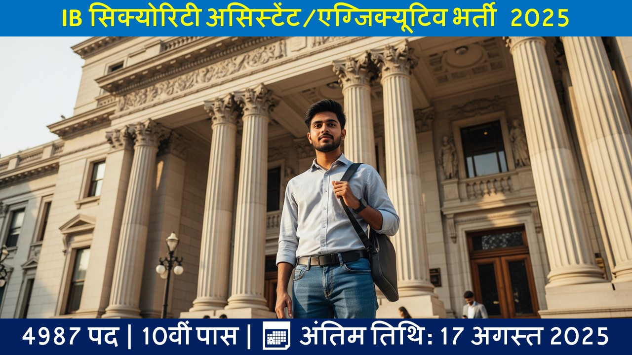 इंटेलिजेंस ब्यूरो IB सिक्योरिटी असिस्टेंट/एग्जिक्यूटिव भर्ती 2025