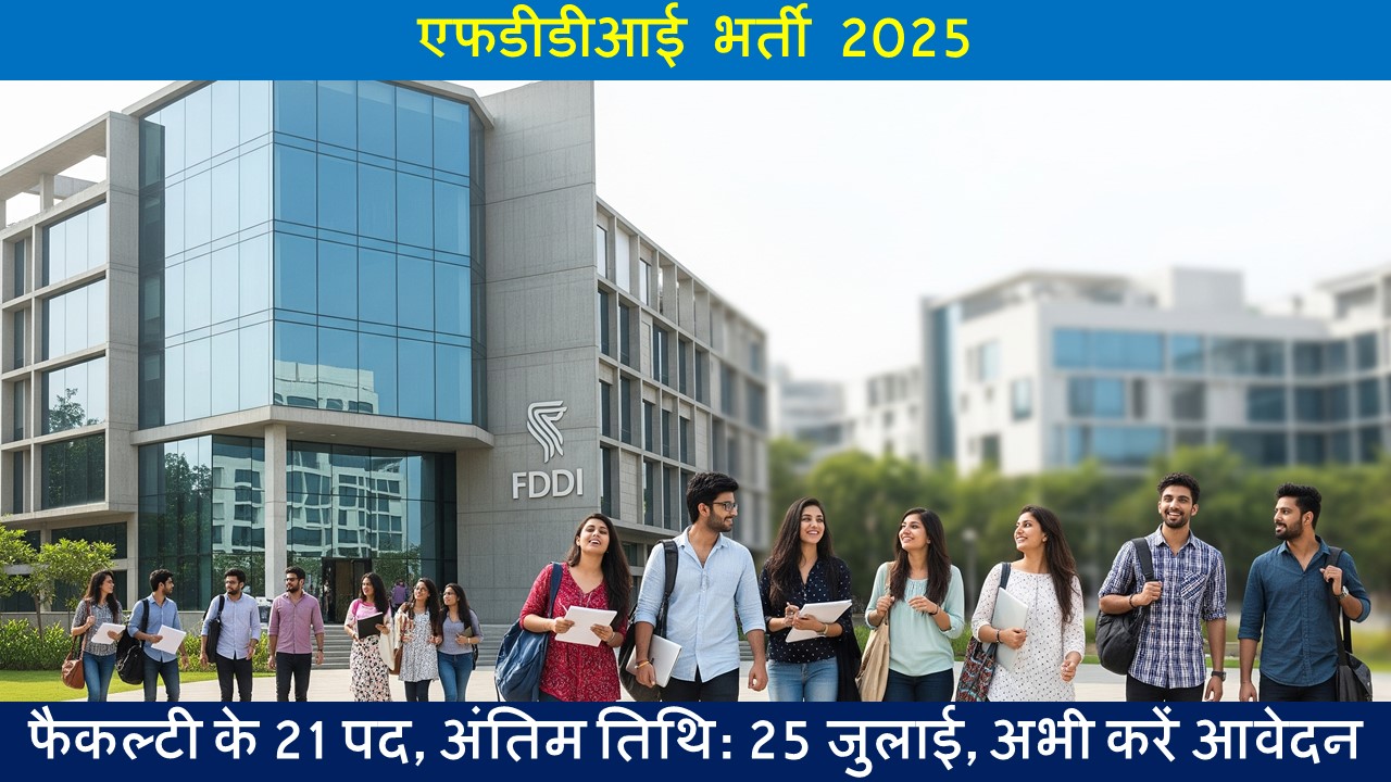 एफडीडीआई भर्ती 2025