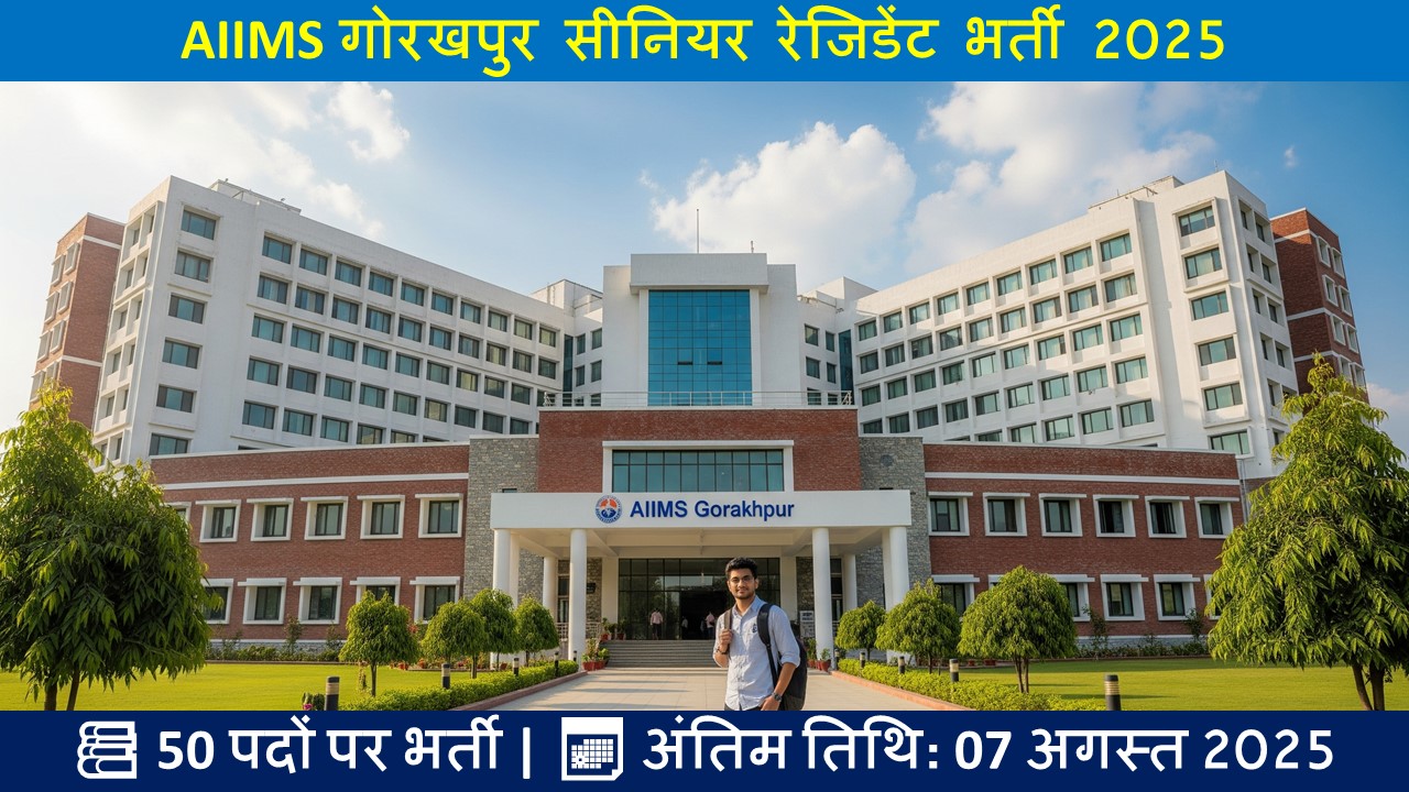AIIMS गोरखपुर सीनियर रेजिडेंट भर्ती 2025