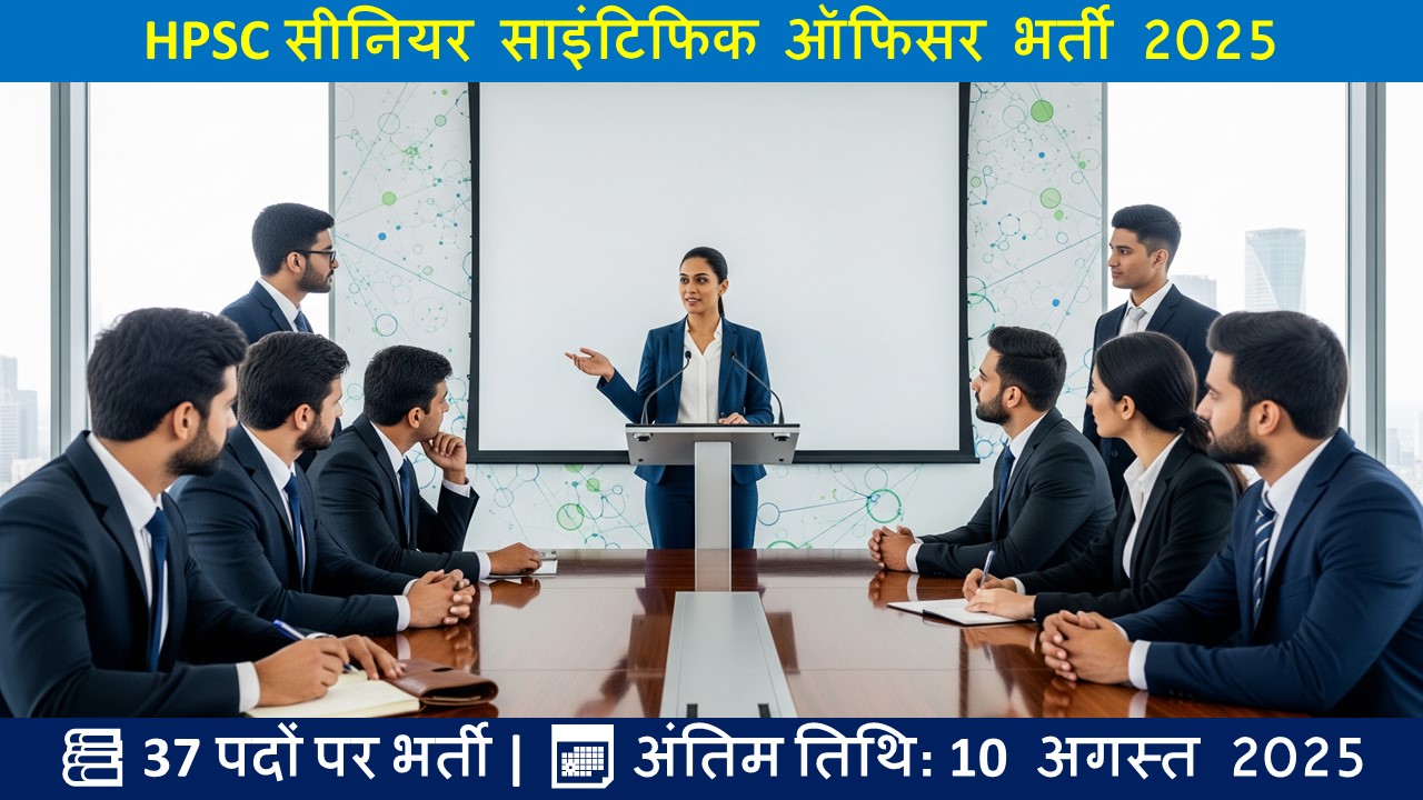 HPSC सीनियर साइंटिफिक ऑफिसर भर्ती 2025