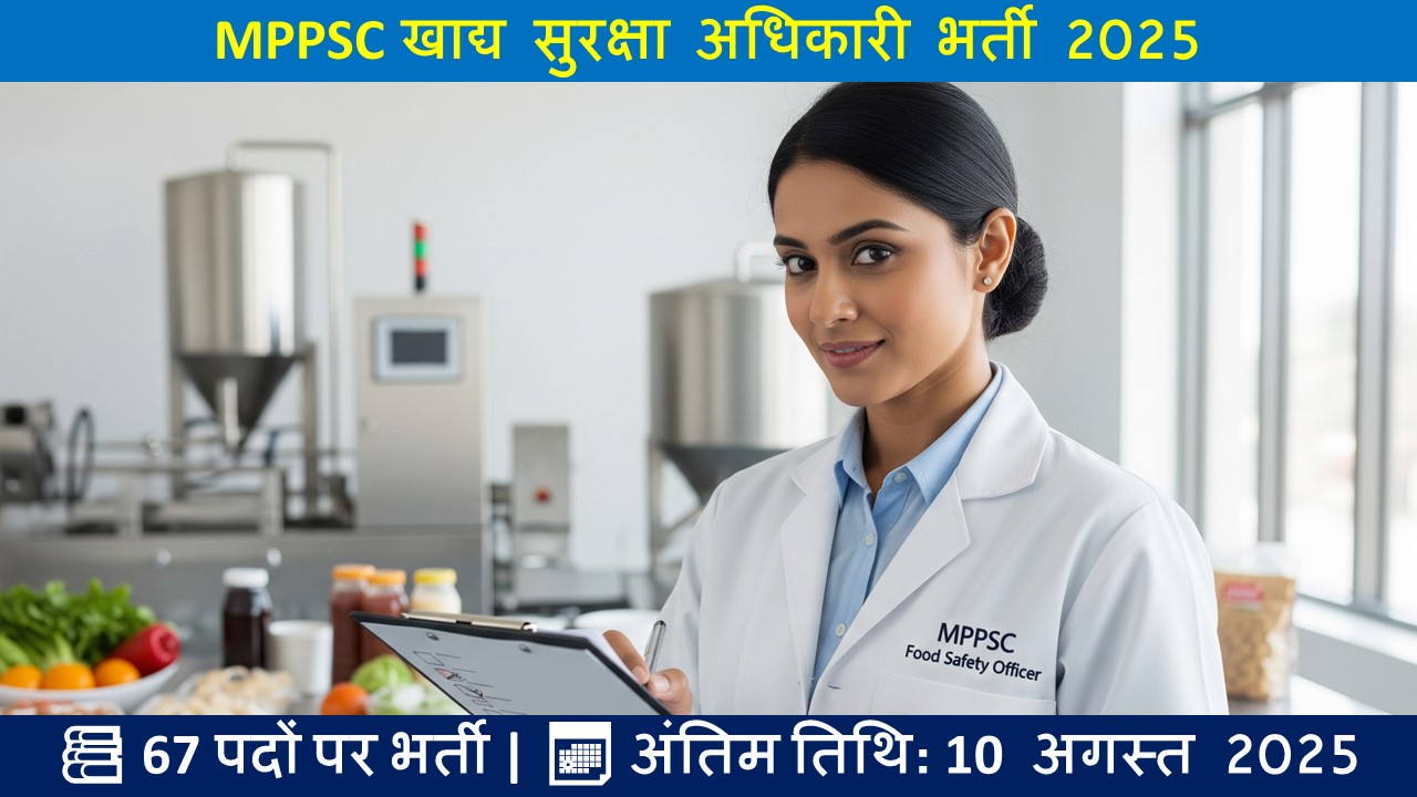 MPPSC खाद्य सुरक्षा अधिकारी भर्ती 2025