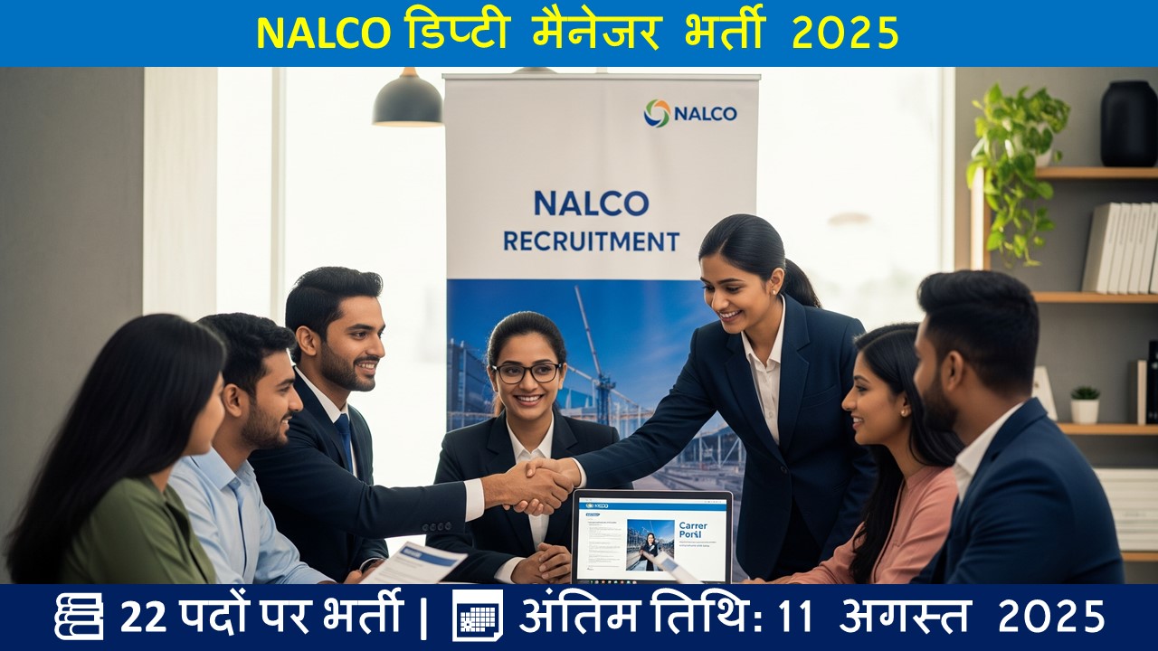NALCO डिप्टी मैनेजर भर्ती 2025