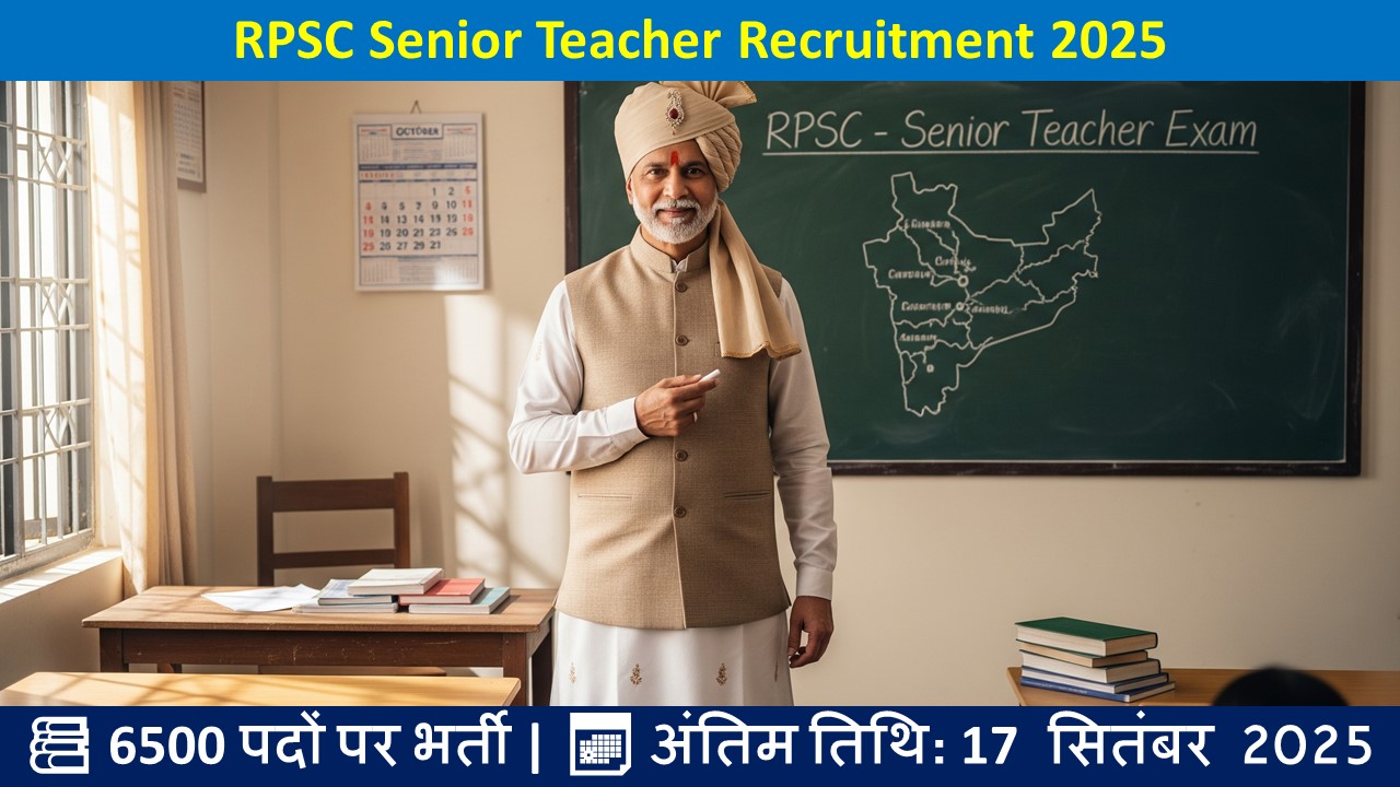 RPSC Senior Teacher Recruitment 2025