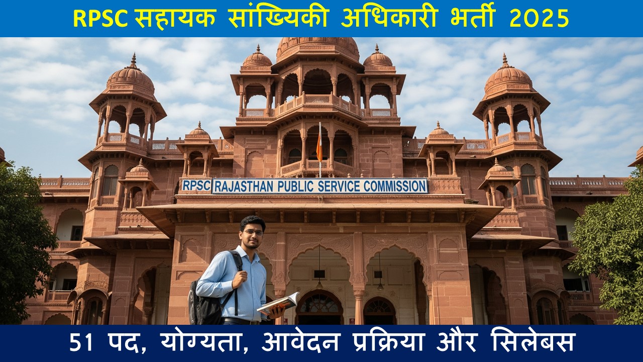 RPSC सहायक सांख्यिकी अधिकारी भर्ती 2025