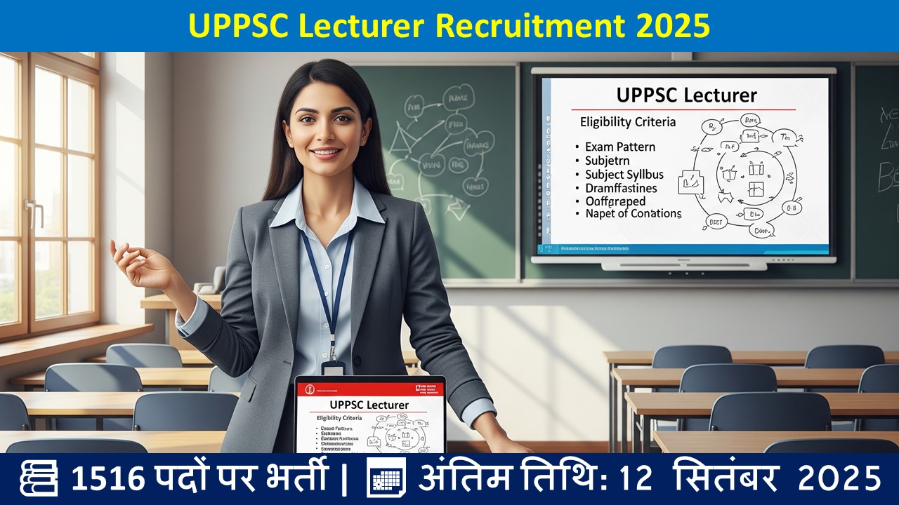 UPPSC Lecturer Recruitment 2025