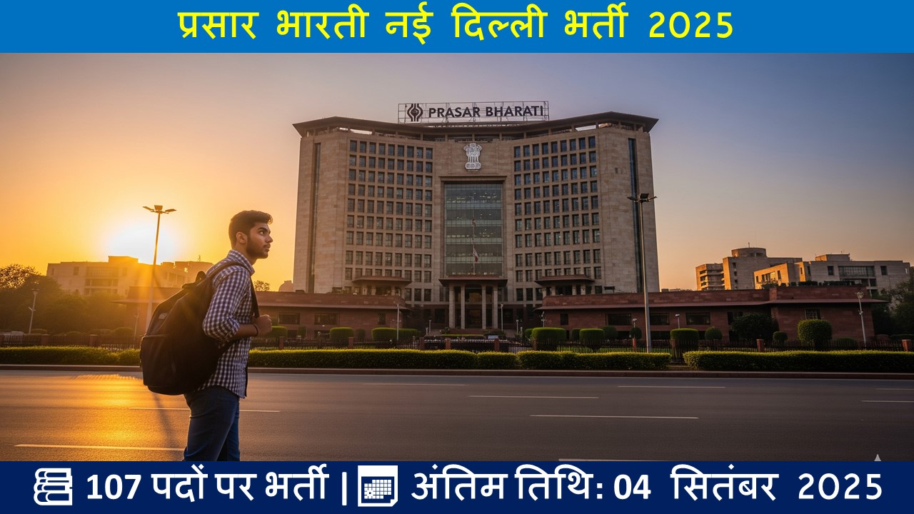 प्रसार भारती नई दिल्ली भर्ती 2025