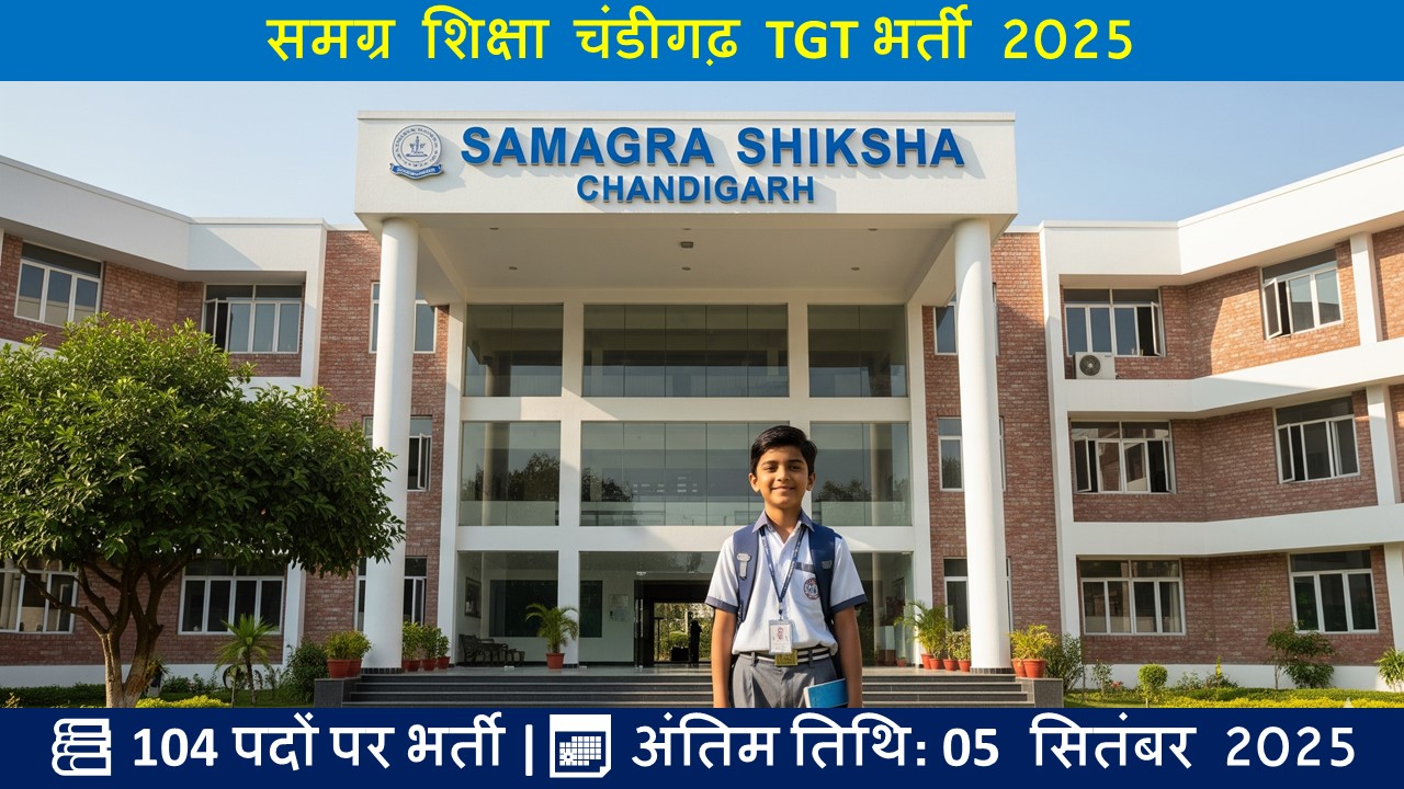 समग्र शिक्षा चंडीगढ़ TGT भर्ती 2025